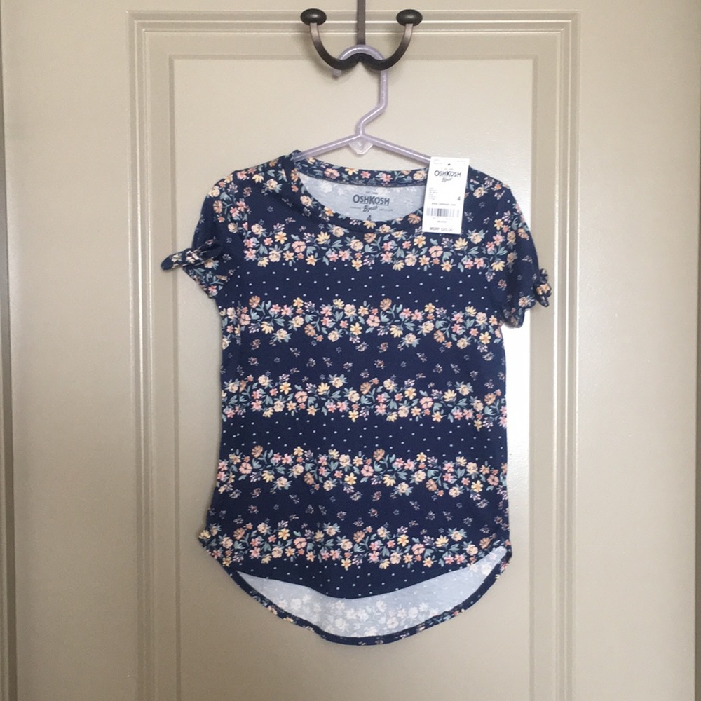 NWT Oshkosh Short Sleeve Floral Tshirt